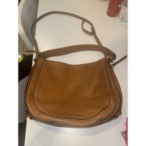 Michael Kors Julia Medium Leather Hobo Bag. -Brown -Some Flaws, See Description.
